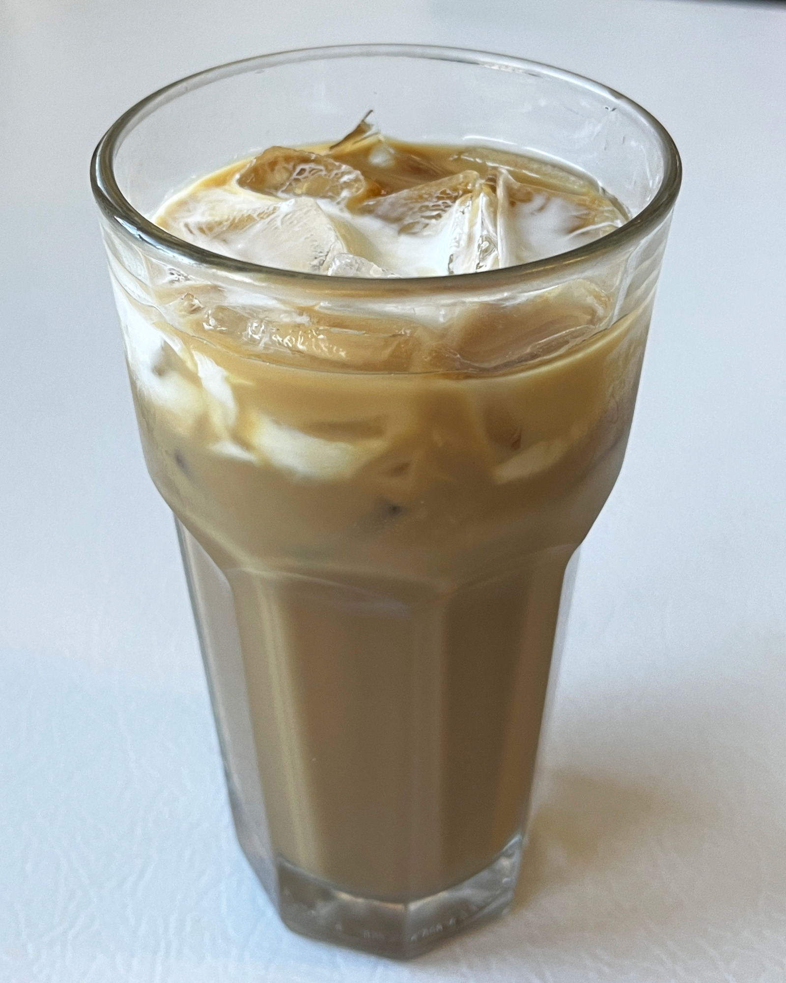 Vietnamese iced coffee with condensed milk over ice